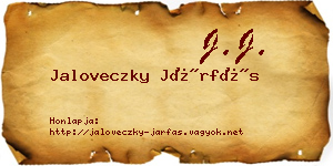 Jaloveczky Járfás névjegykártya